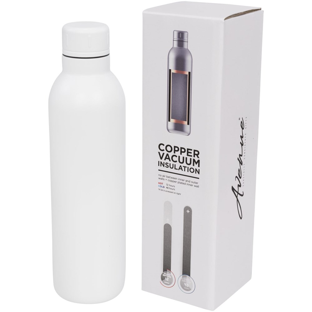 Odin 510 ml koper vacuüm geïsoleerde drinkfles - wit