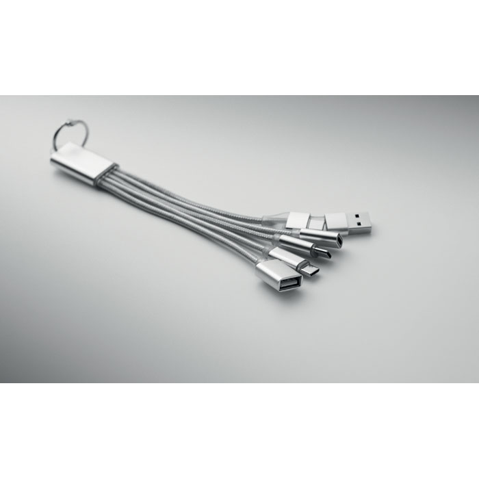 HUBLUE - 5-in-1 laadkabel sleutelhanger
