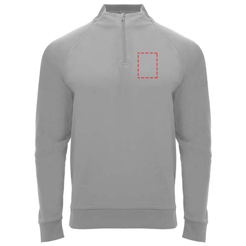 Epiro 200 g/m² unisex sweatshirt met lange mouwen en kwartrits