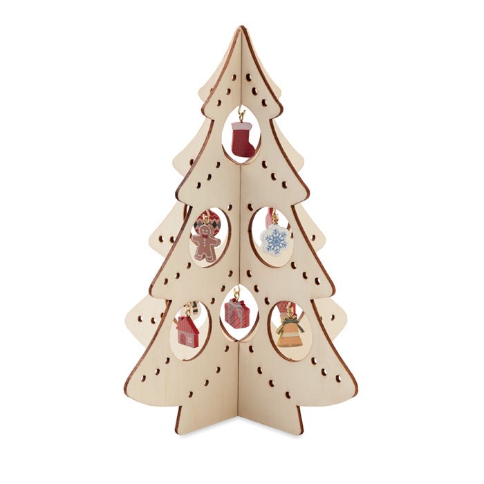 SILUETA - Houten kerstboom decoratie