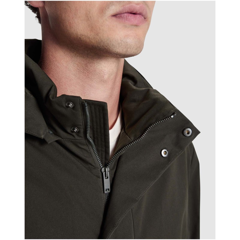 Unisex parka met gewatteerde kraag