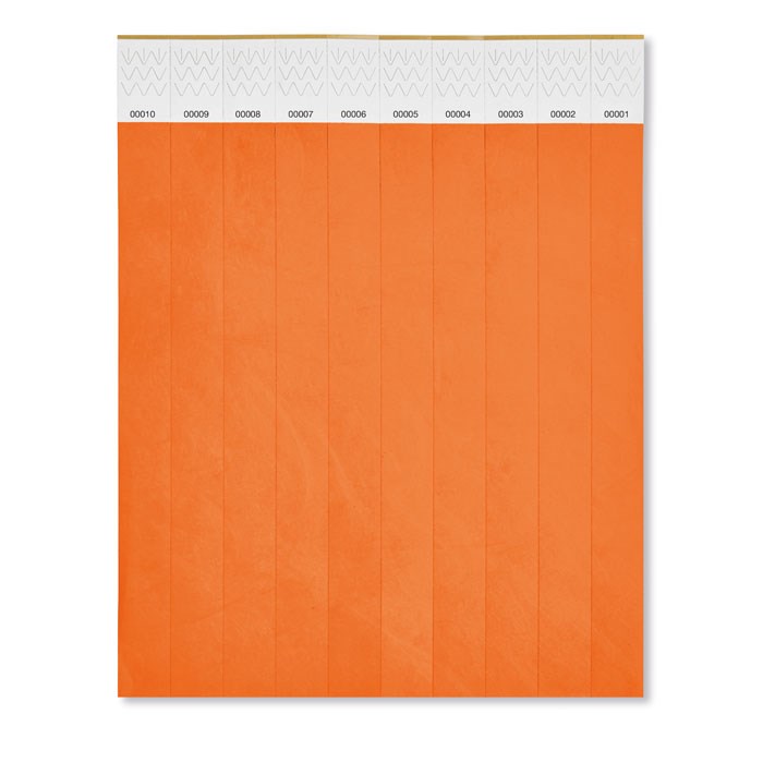  TYVEK - 1 Vel met 10 event armbandjes