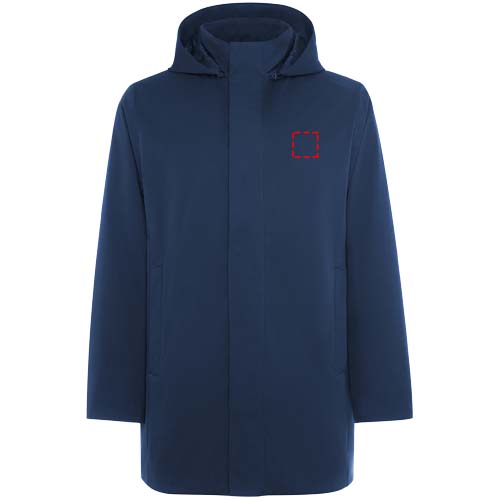 Unisex parka met gewatteerde kraag