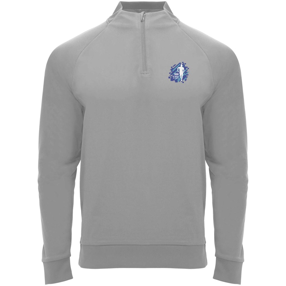Epiro 200 g/m² unisex sweatshirt met lange mouwen en kwartrits