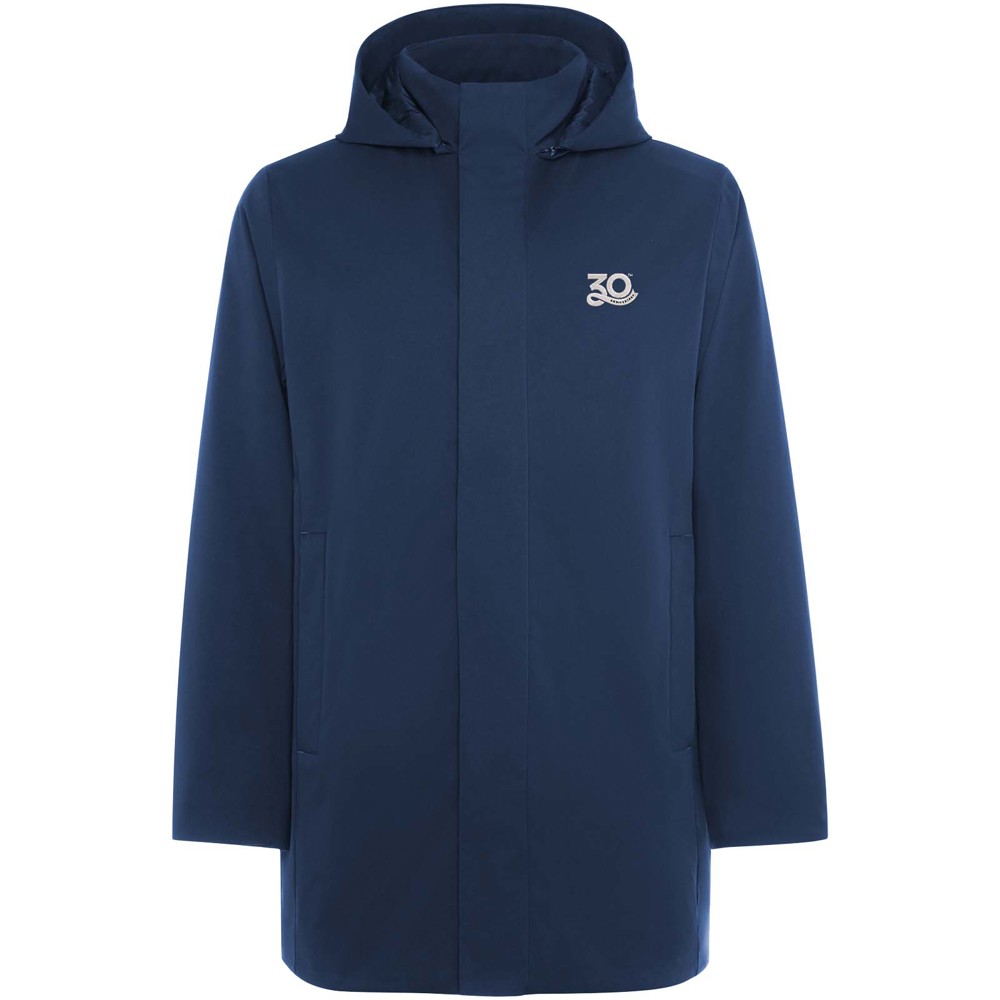 Unisex parka met gewatteerde kraag