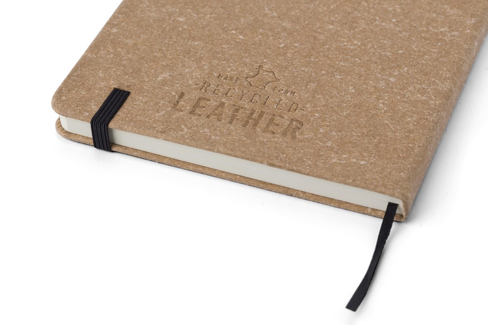 Gerecycled leren notitieboekje (A5) Gianna
