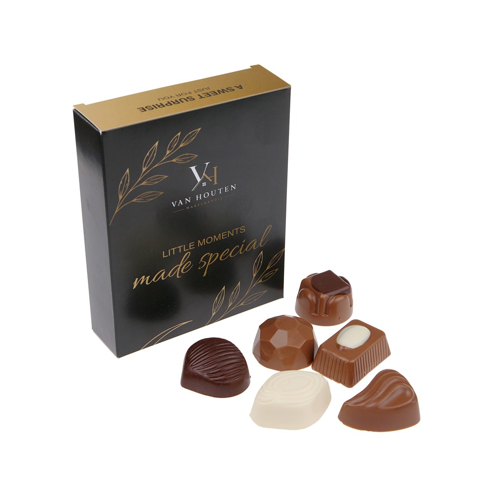 Doosje met 6 Belgische bonbons