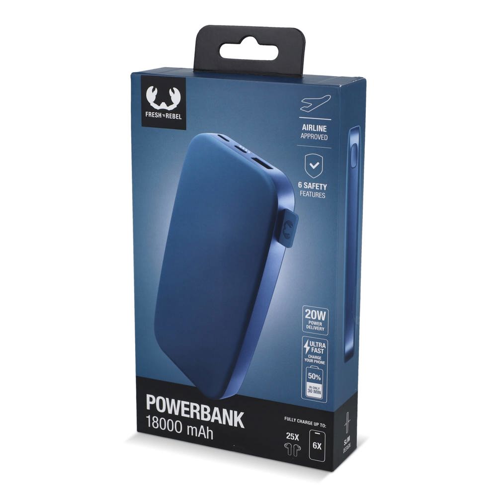 2PB18100 | Fresh 'n Rebel Powerbank 18000mAh USB-C Fast Charging 20W