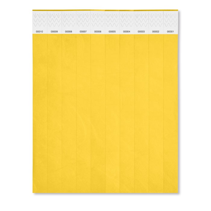  TYVEK - 1 Vel met 10 event armbandjes