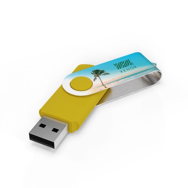 USB Stick Twister- Geel- 8GB 2.0