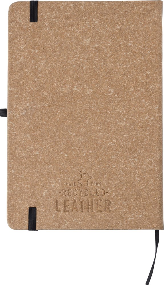 Gerecycled leren notitieboekje (A5) Gianna