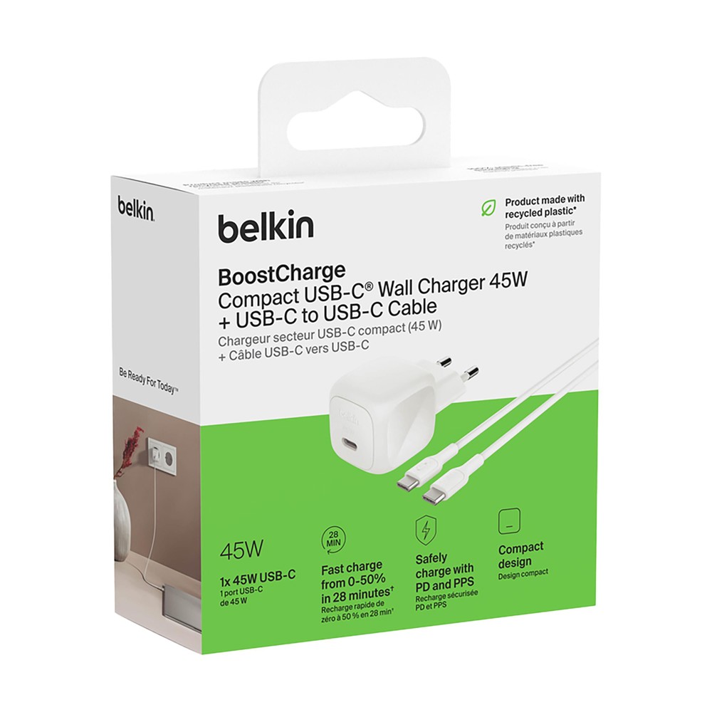Belkin 45W USB PD Wall Charger met PPS en Cable
