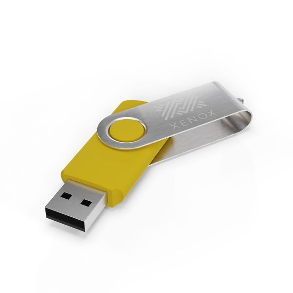 USB Stick Twister- Geel- 8GB 2.0